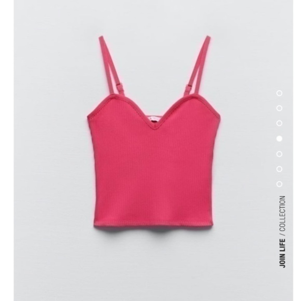 New Zara | Ribbed Pink Top - Picture 4 of 7